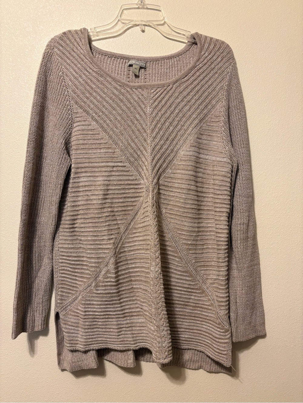 Dana Buchman Light Textured Crewneck Sweater